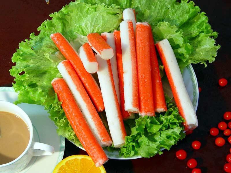 Crab sticks (also called imitation crab meat or labeled as krab) is a type 